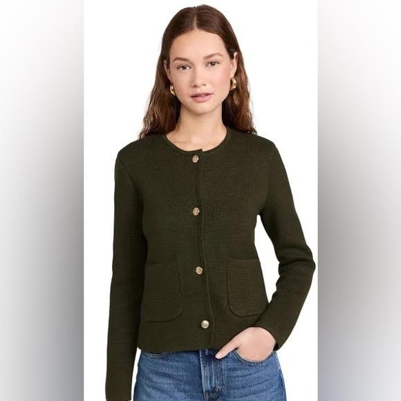 Alex Mill Olive Green Cardigan Sweater - Picture 4 of 11